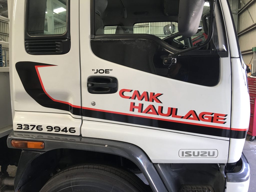 Truck Cabin Wrapping Logo