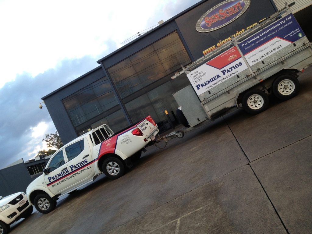 Ute and Trailer Part Wrap vinyl graphic and design company Quote